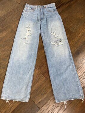 DENIMIST Teri Wide Leg jeans in Maire Blue Sz 26 EUC